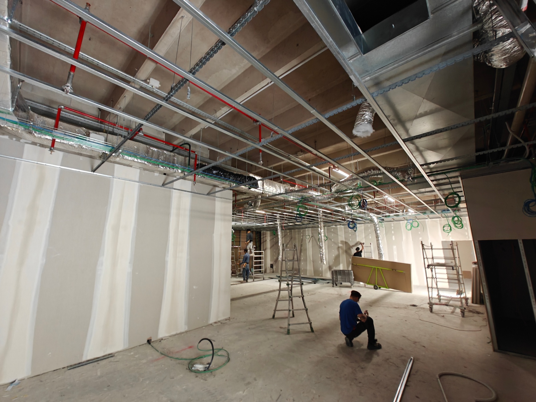 Cantiere retail di grande metratura coordinato da Total Workshop