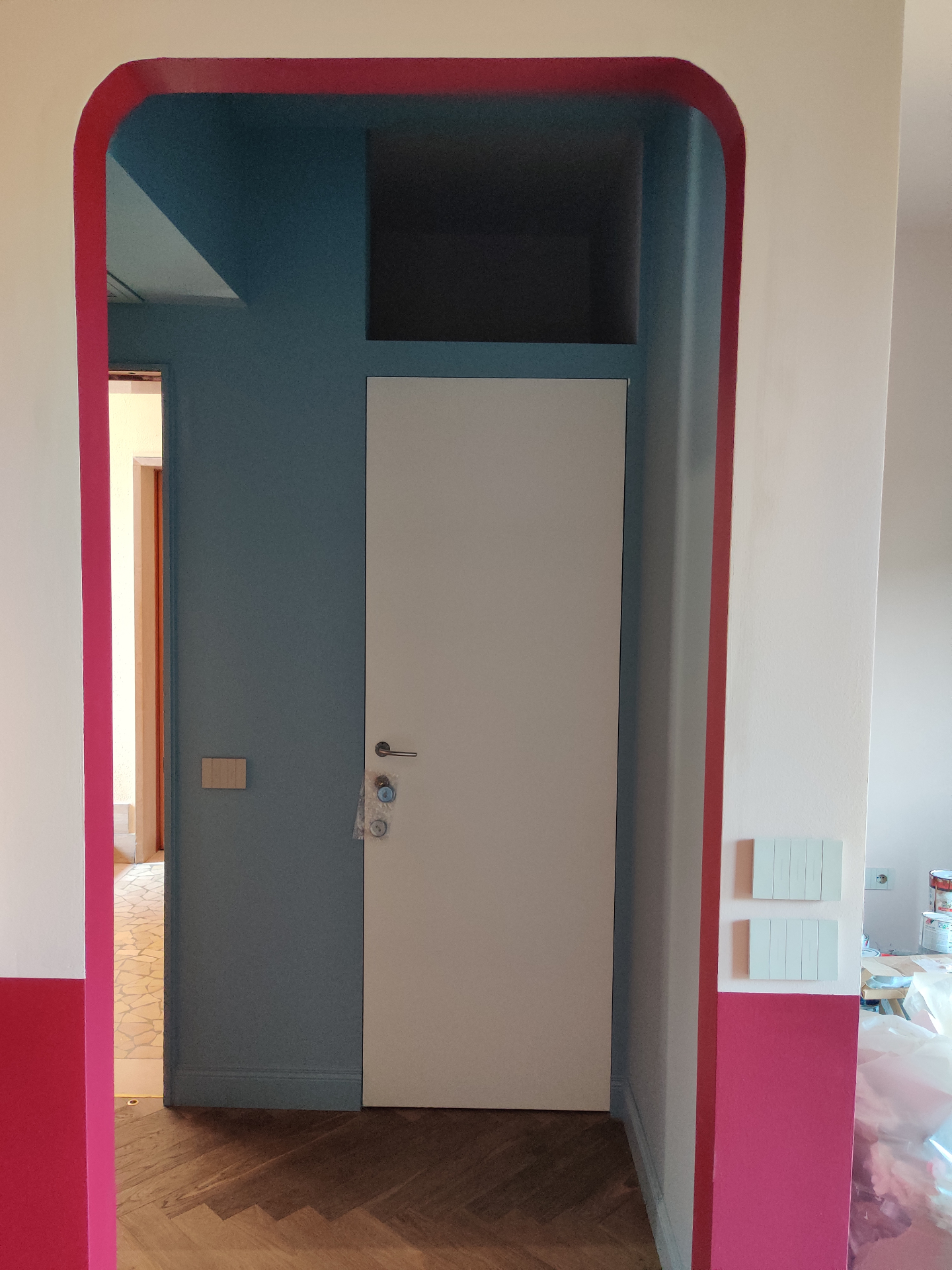 Dettaglio di finiture in una ristrutturazione residenziale seguita da Total Workshop